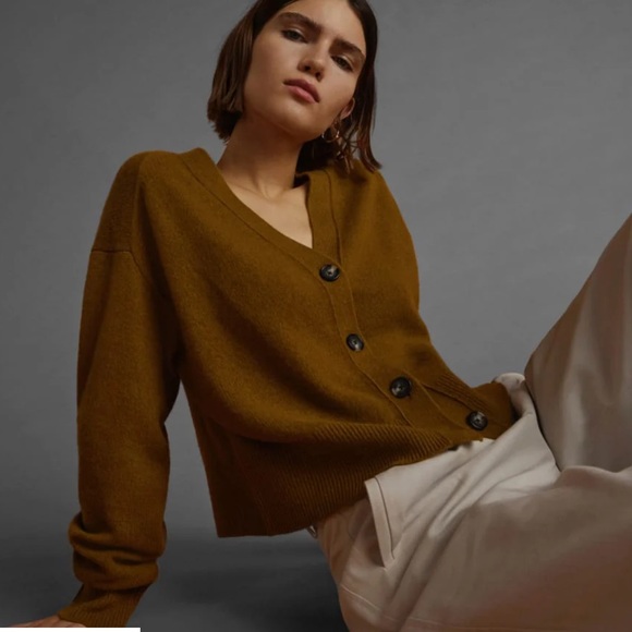 Everlane The Cashmere Cardigan Tapenade XS - Picture 15 of 15